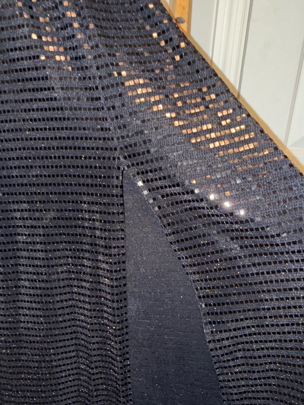NWT Black Sequin Halter Maxi Skirt with Sleek Shine - Picture 3 of 12